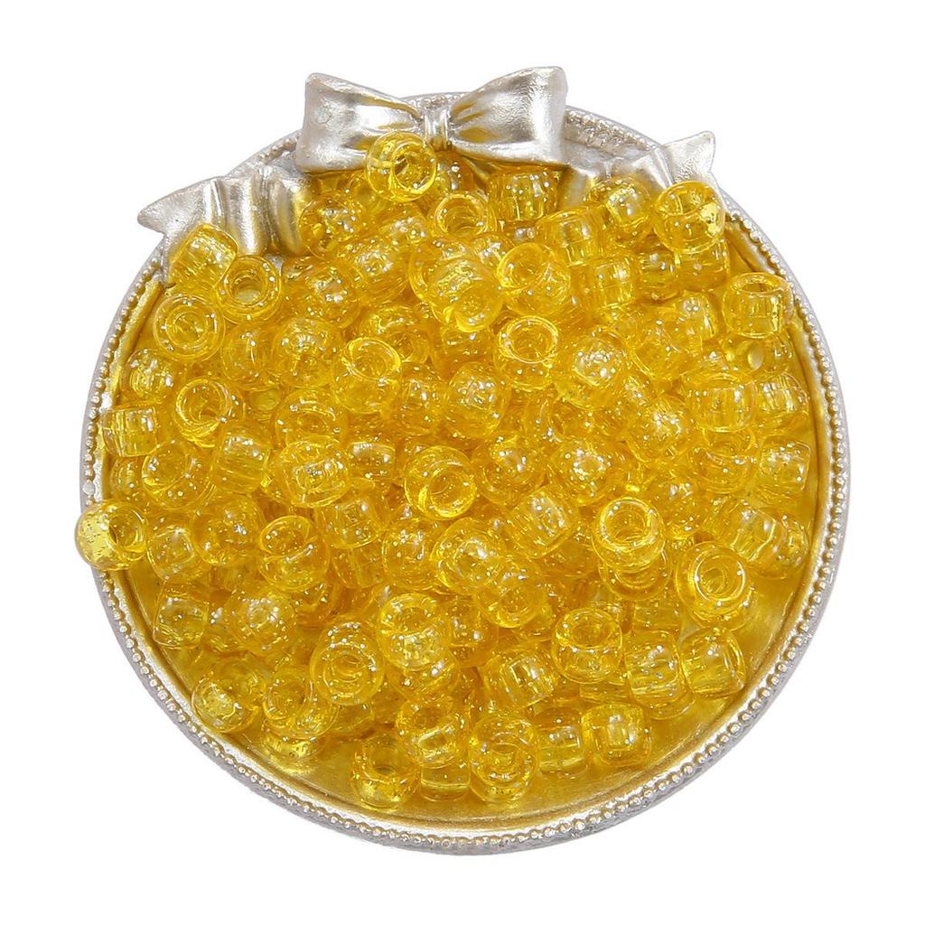 Acrylic Large Hole Barrel Beads 9x6mm for DIY Bracelet Jewelry Making