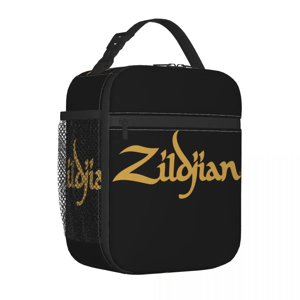 

Термоизолированные сумки для ланча с логотипом Zildjian, портативная дорожная сумка-холодильник для бэнто, термоконтейнер для еды 26x21x11CM бежевый