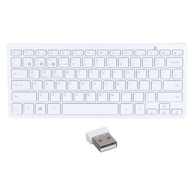 Bluetooth-Tastatur, Tablet-PC, ultradünn, tragbar, 78 Tasten, weiß, kabellose Bluetooth-Tastatur für iOS