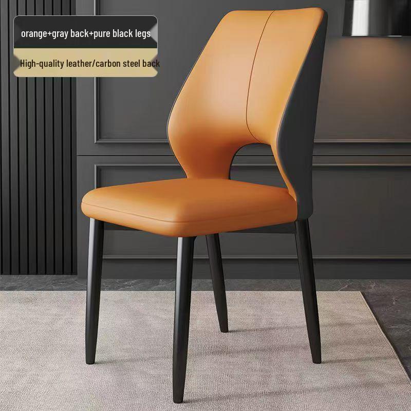 Nordic Luxury Modern Dining Chair - Hollow Back, Light Elegant Design for Home or Restaurant