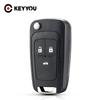 KEYYOU 3 Buttons Remote Key Case Shell HU100 Blade For Chevrolet Chevrolet Lova Aveo Cruze For Sonic For Camaro Accessories