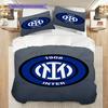 Biancheria da letto con design dello stemma dell'Inter (1 * copripiumino + 2 * federa, senza nucleo) Regalo di compleanno di Natale Set biancheria da letto Morbido e confortevole