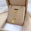 Simple Star Butterfly Zircon Pendant Tassel Necklace Stainless Steel Geometric Choker Jewelry Party Gifts For Women Girls