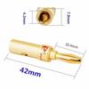 Banana Plug 4mm Alloy gilding Banana Plugs for Speaker Cable Wire Banana Connector Adapter 2/4/8pcs Speaker Banana Plug Adapter