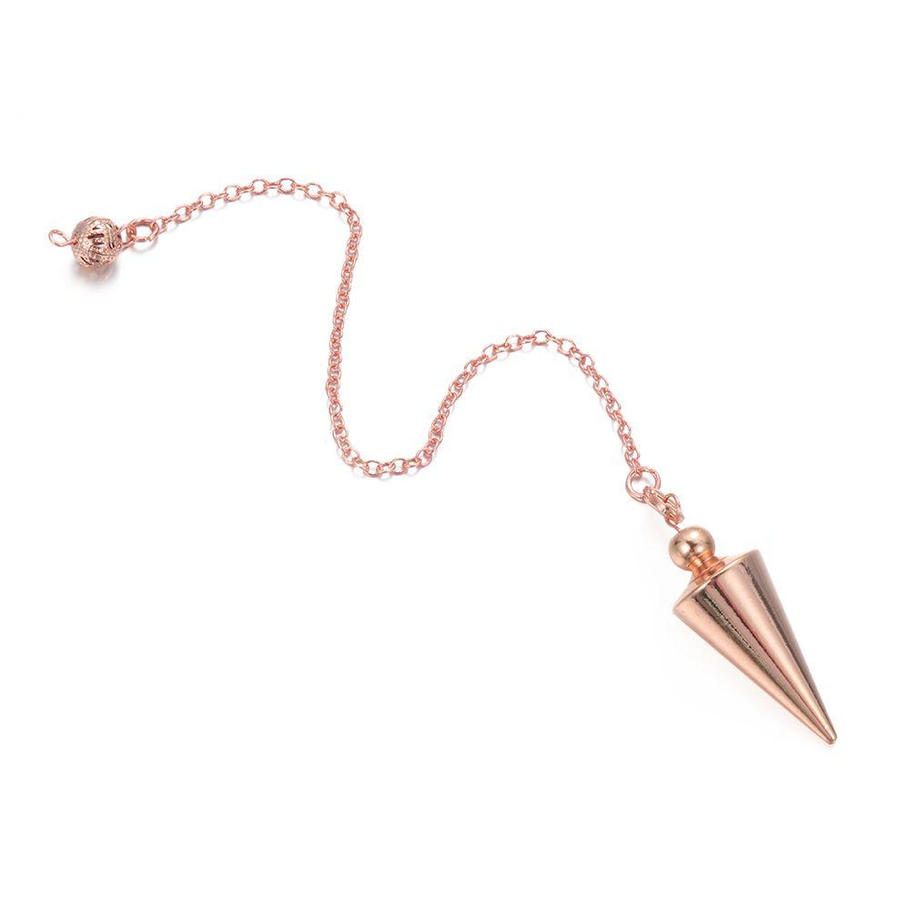 Metal Pendulum for Dowsing Divination Pendulos Spiral Small Cone Gold Color Copper Radiesthesia Pendulums Healing Pendule 2025