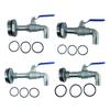 Drum Faucet Dn50 Stainless Steel 90 Degree 2" Stainless Steel Barrel Faucet