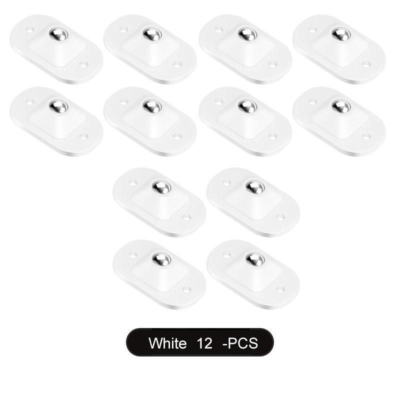 Selbstklebende Mini-Lenkrollen aus Edelstahl, universelle 360-Grad-Drehrolle für Möbel-Aufbewahrungsbox