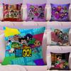 T-Teen T-Titans Go Kissenbezug Natürlicher Leinen Bio-Stoff Doppelseitiger Druck Sofa Heimdekoration Geschenk Kissenhülle
