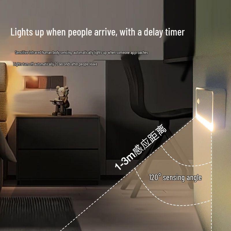 Wireless Smart Induction Night Light for Home Corridors and Aisles