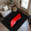 Bold White Logo Design Floor Mat Perfect for Foyer Living Rooms Outdoor Bedrooms Antislip Carpet Office Home Decor Spiritual Gift