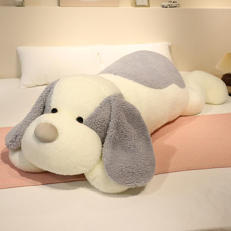 Duża miękka poduszka do rzucania dla psa, pluszowa zabawka, lalka, duża lalka psa, towarzysz dla dziewczynki, lalka uspokajająca