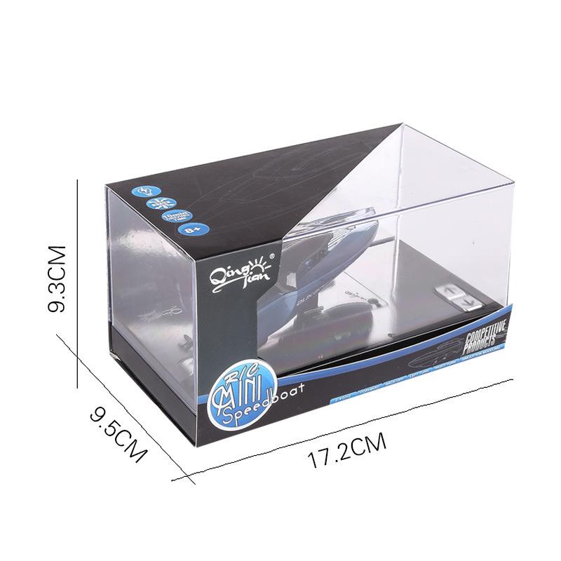 Multi Player Competition Mini Remote Control Speedboat 2.4G Waterproof Dual Propeller Off-Water Induction Lighting RC Boat Toy