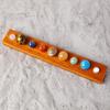Natural Crystal Solar System Model: Nine Planet Gift Box & Desktop Ornament for Students and Kids