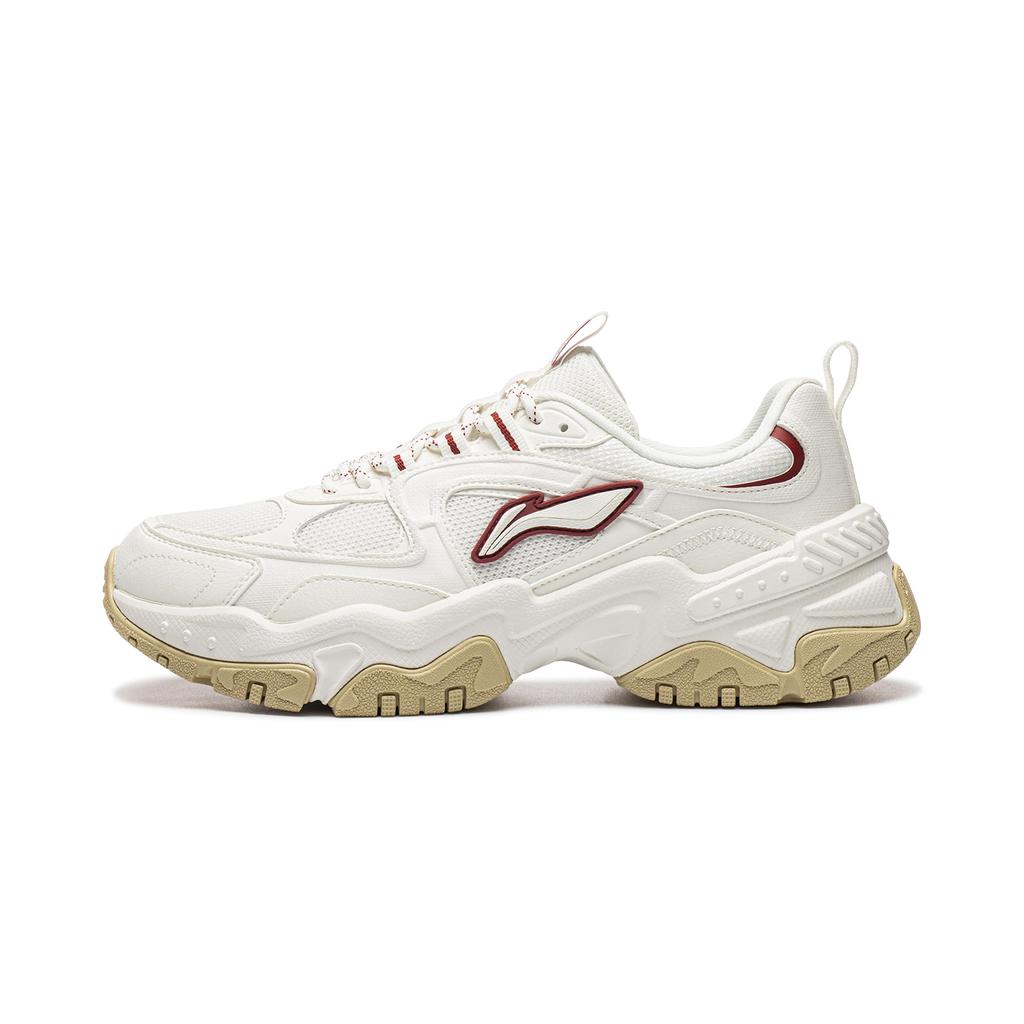 Li-Ning Brown Sugar Casual Shoes Men's Low-top Mist White