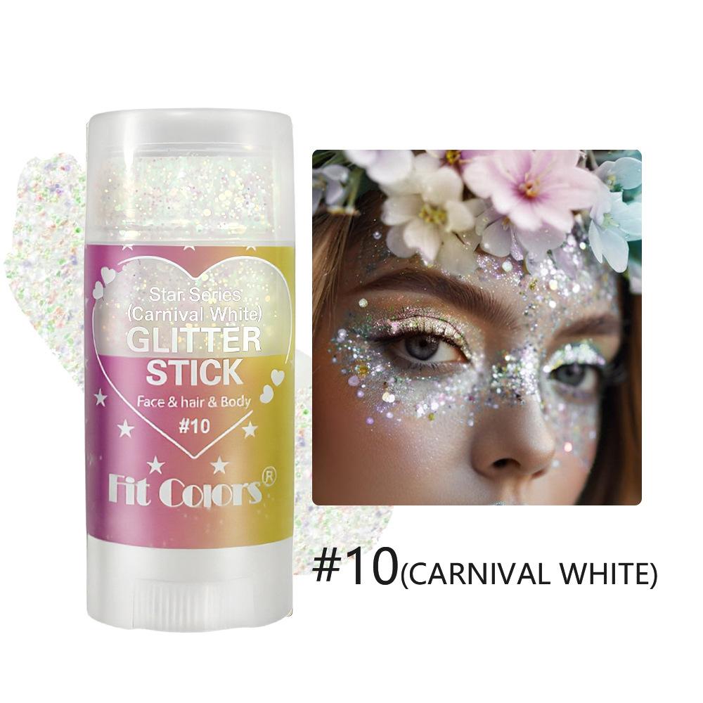 5 Color Body Painting Sequins Stick Face Lips Star Glitter Powder Eye Shadow Festival Stage Makeup