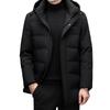 Pie Overcome Down Jacket Men'S Thickened White Goose Down Casual Warm Down Jacket Medium And Long Medium And Old