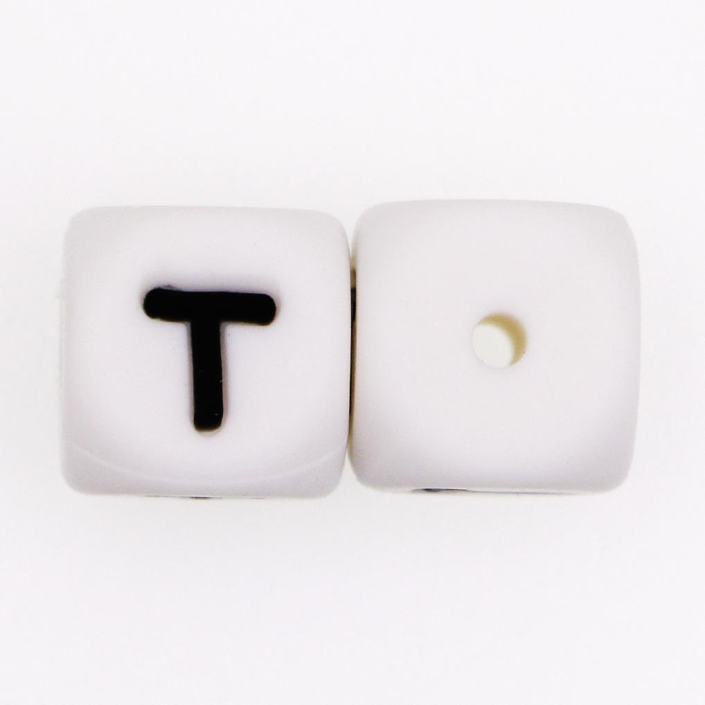 Kovict 20pc Alphabet English Silicone Letter Beads For Jewelry Making Bulk 10mm  For Personalized Pacifier Jewelry Accessories