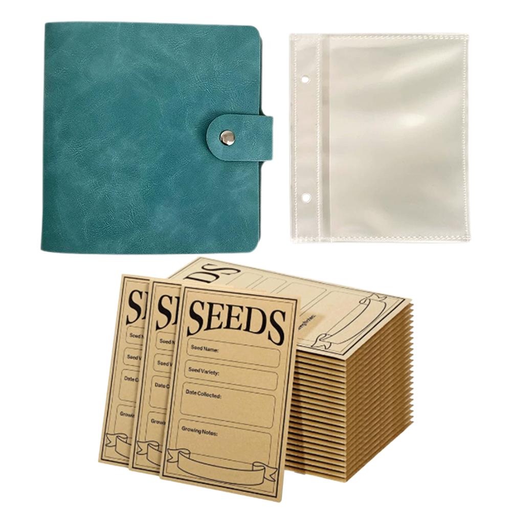 Seeds Storage Organizers, Garden Seed Organizer Binder ,Seed Packet Organizer, with 50pcs Self-Sealing Seed Envelopes