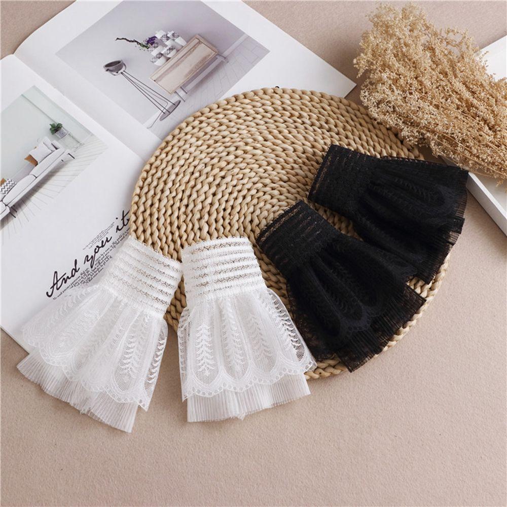 

Decoration Flare Sleeve Lolita Bow Lace Hand Sleeves Fake Sleeve Detachable Cuffs Hand Wrist Cuffs
