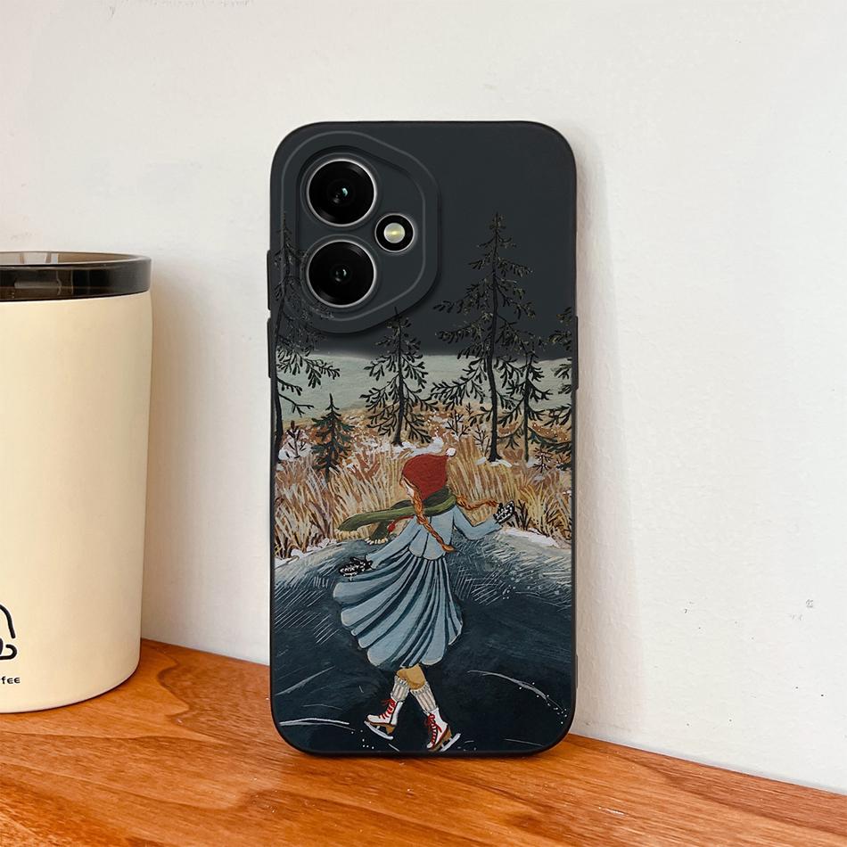 For Honor 400 Pro Phone Case Cute Astronaut Liquid Silicone Full Coverage Anti Drop Soft Back Shell For Honor400 5G Bumper Capa