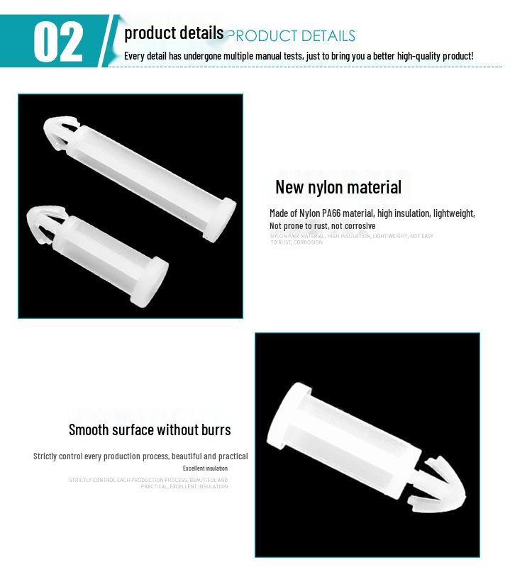 Flat-Bottomed Nylon Isolation Post for PCB Support