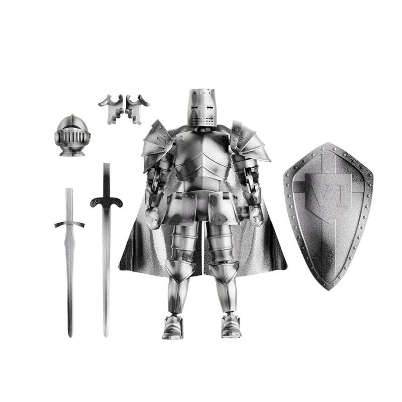 Multi-Jointed Medieval Soldier Model Movable Joint Knight Hinge Action Figure Rotatable Joint Knights Armored 3d Action Figure