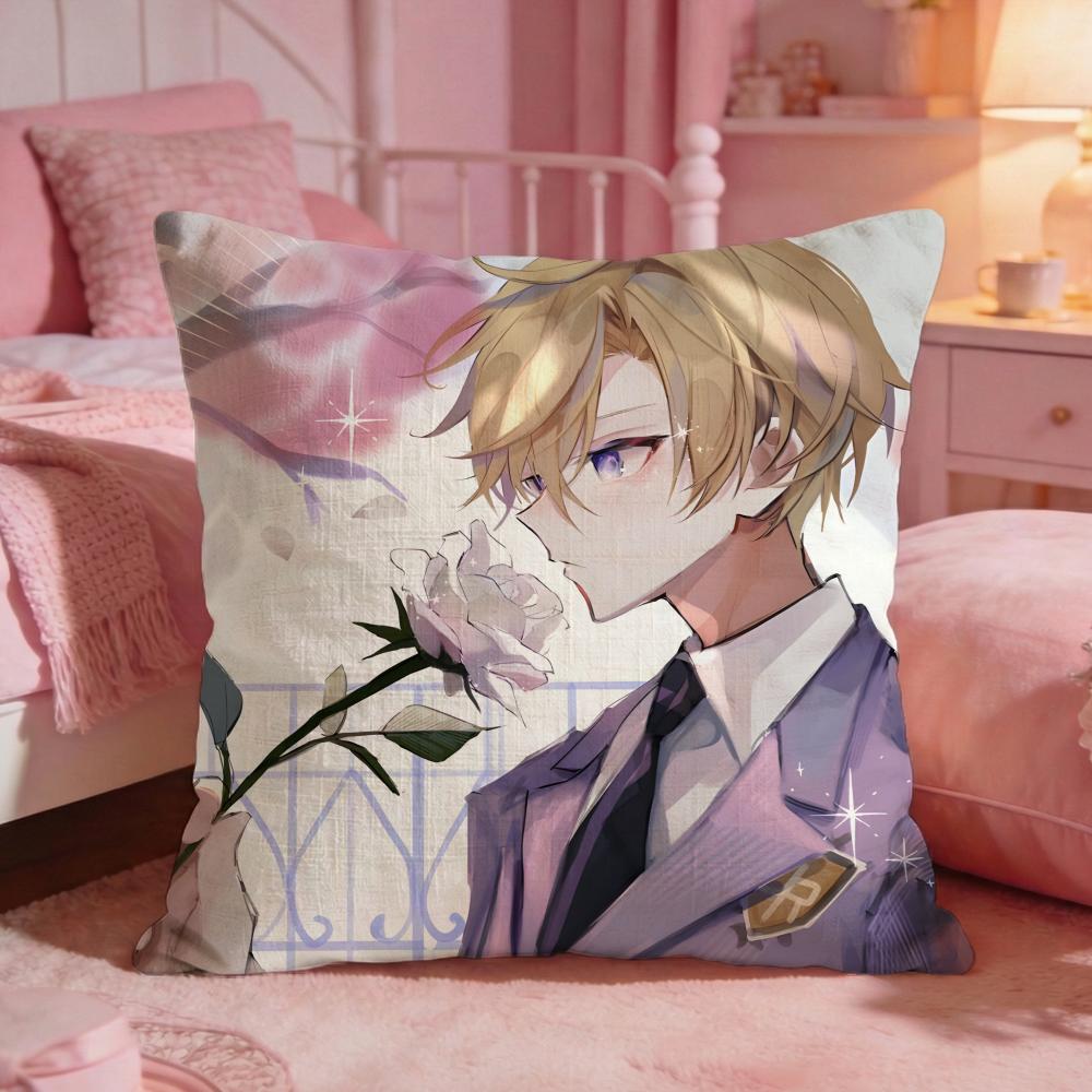 Ouran High SSchool Host Clubs Cushion Cover Premium Comfort Reversible Pillow CoveTwo In One Design For Any Room  Car Interior