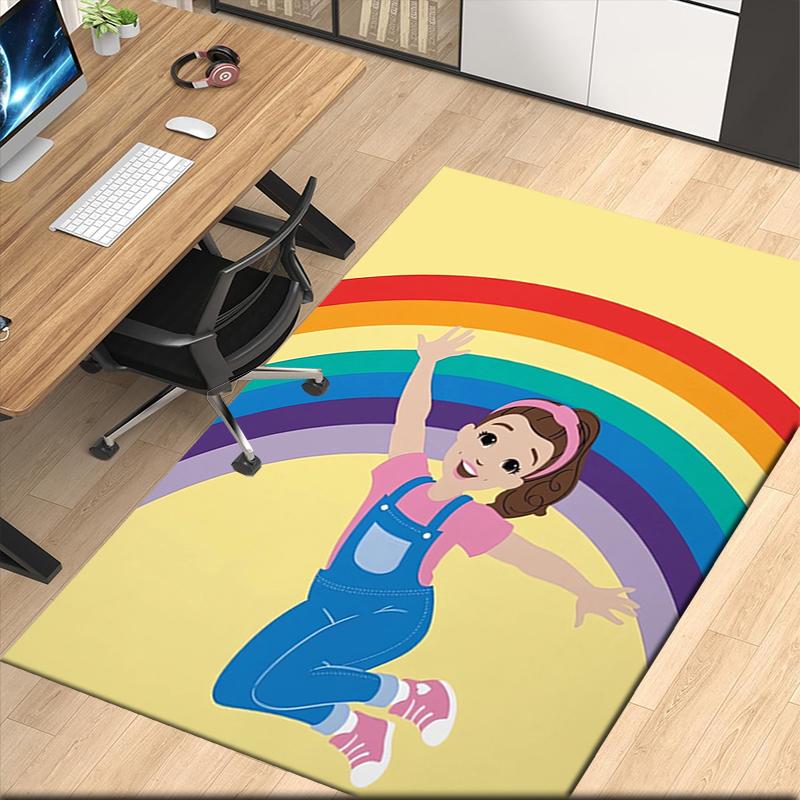 Ms. Rachel Printed Carpet, for Office Chair Living Room Bedroom Kitchen Room Decor Gifts.