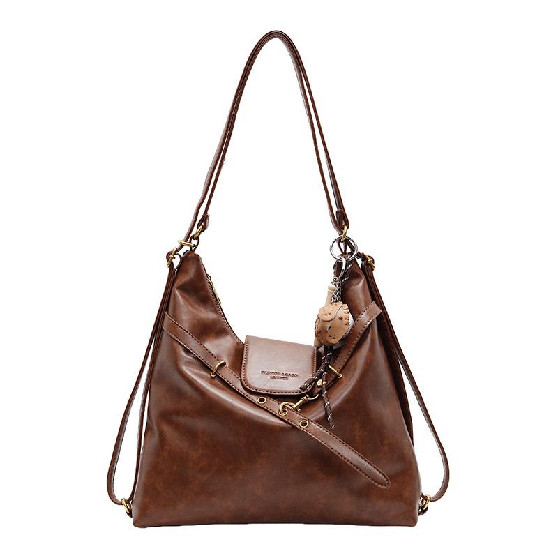 Premium Retro Large-Capacity Women'S Backpack Back Bag Multi-Purpose Shoulder Bag Tote Bag