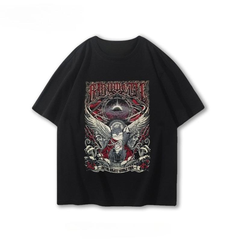Japanese Band Babymetal Surrounding Short Sleeve T-shirt Men's and Women's Summer Metal Rock Loose Top