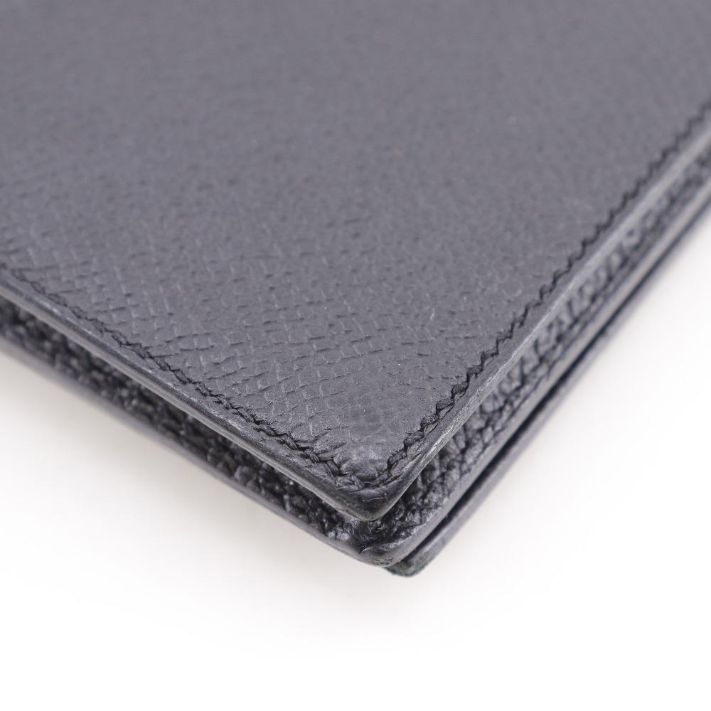 HERMES Beansufla Purse black Epsom unisex Used