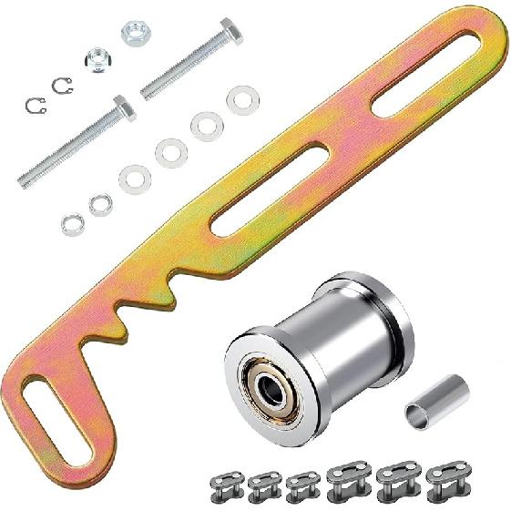Mini Bike Chain Tensioner Adjuster Bracket With Roller Compatible With Predator 79Cc 212Cc 224Cc 196Cc GX160 GX200 Engine Baja Doodlebug DB30 Coleman