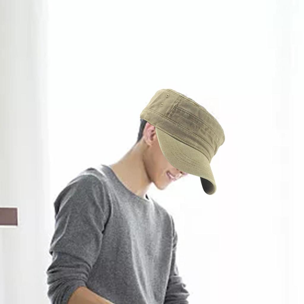 Fashion Hat Sunhat Washed Cotton Breathable Adjustable Unisex Outdoor Travel Casual Cadet Hat for Sports Beach