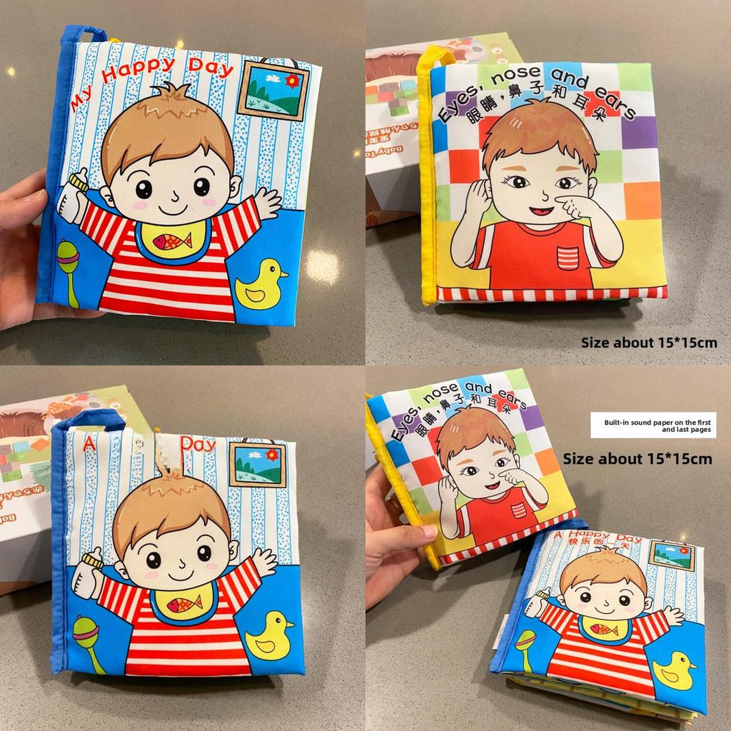 Baby Sensory Cloth Book With Tactile Pages For Early Learning And Parent Interaction