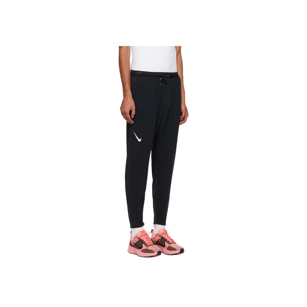 Nike Dri-Fit Multi-Logo Printed Loose Fit Cuffed Sports Pants Men bottoms Black FN3362-010