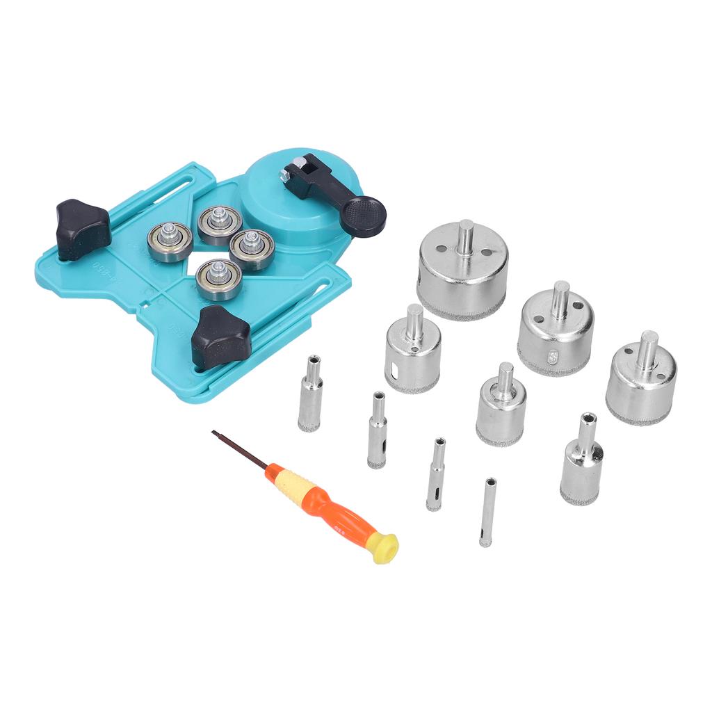 Hollow Drill Hole Saw Set   Drilling Bits Tile Opener with Guidance Fixture for Ceramic