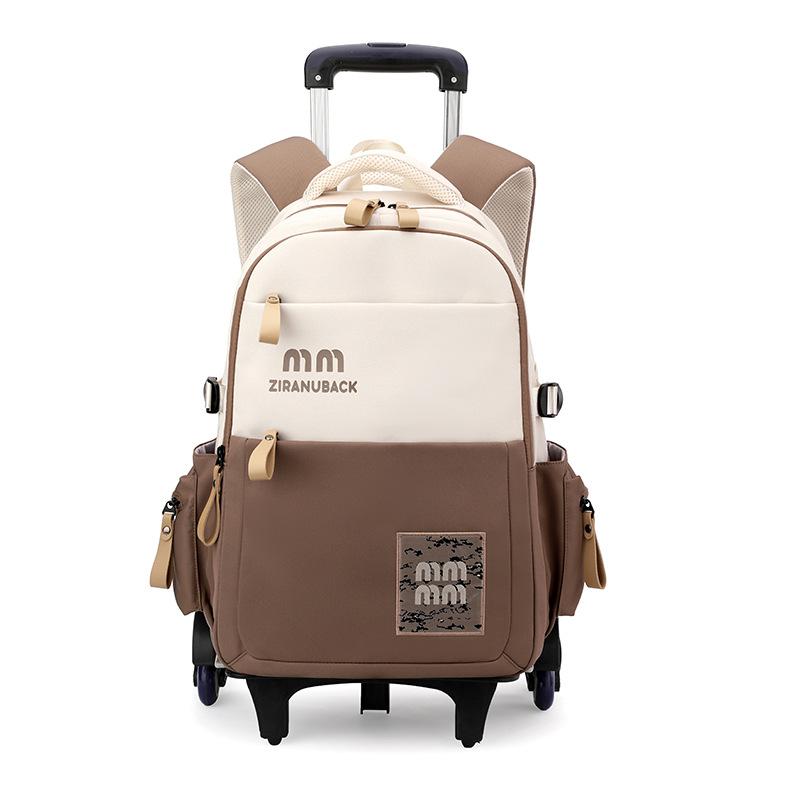 

Школьная сумка, студенческий рюкзак на роликах, 6 колес ZRY1287 хаки