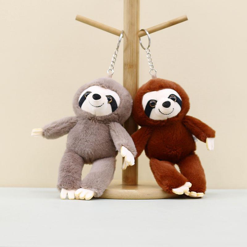 Cute Plush Monkey Keychain Adorable Long Arm Soft Toy Hanging Decoration For Bags