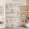 L-shaped Shower Curtain Magnetic Non-punching Set Toilet Shower Partition Curtain Waterproof Curtain Dry and Wet Separation