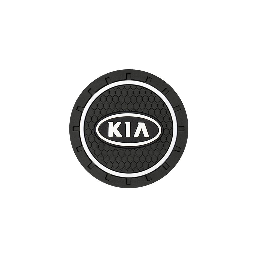 

2026 Hot Car Sticker Car Coaster Water Cup Bottle Holder Anti-slip Pad Silica Gel Mat For Kia Rio Picanto Sportage Niro Morning