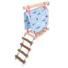 Pet Hammock Tent Colorful Climbing Exercise Small Pet Hanging Nest with Ladder for Parrot Hamster