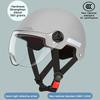 1 Piece 3C Certified Men'S And Women'S Adult Cartoon Electric Bicycle Motorcycle Half Helmet With Goggles Bicycle Safety Helmet