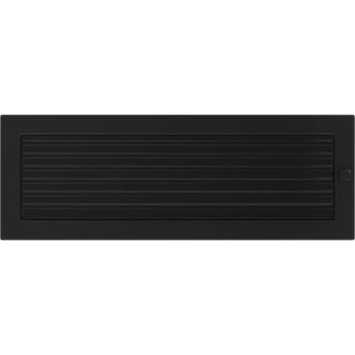 Vent Cover 17x49 Black with Blinds