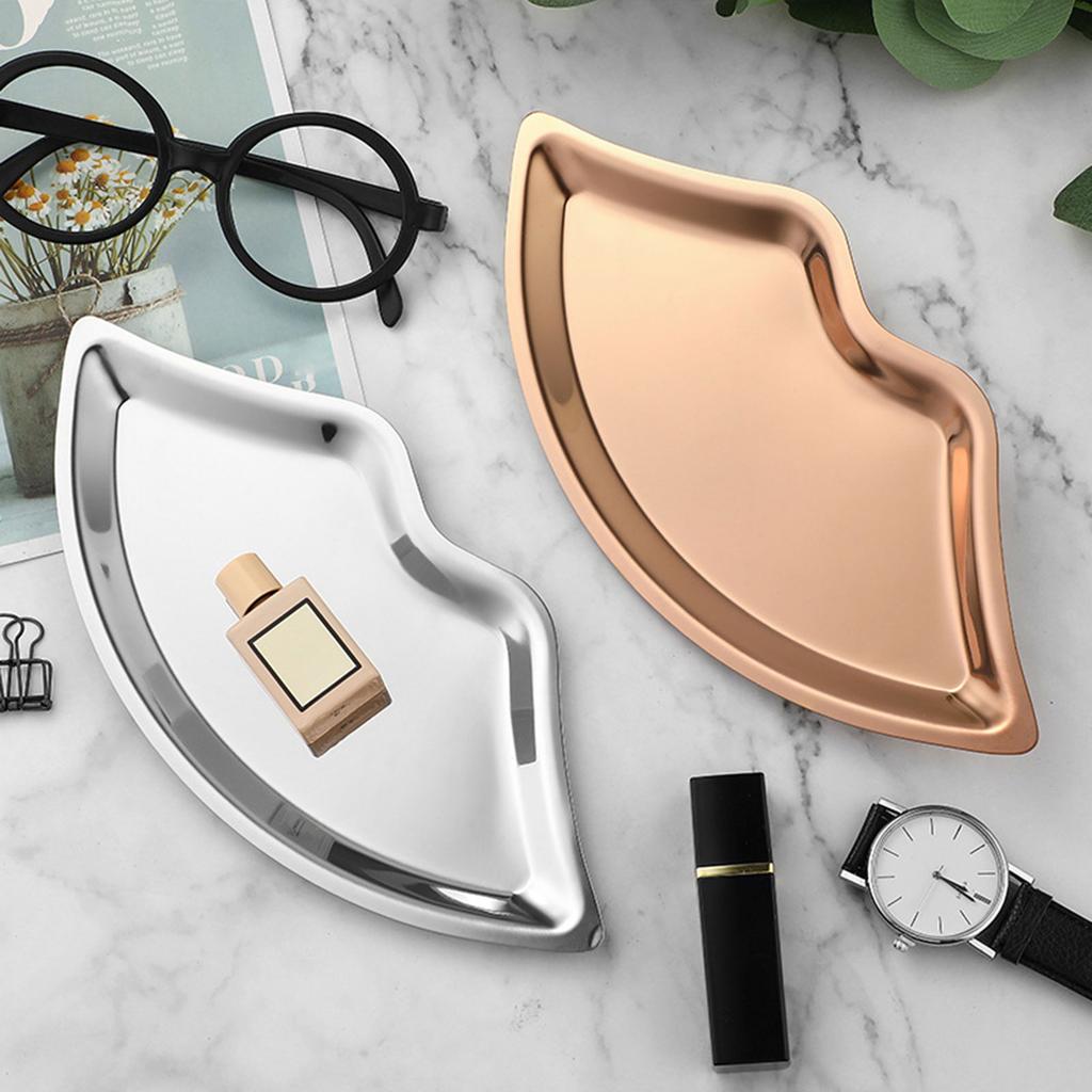 Lip shaped Earrings Necklace Pendant Bracelet Jewelry Display Stand Tray Stainless Steel Storage Racks Organizer Holder