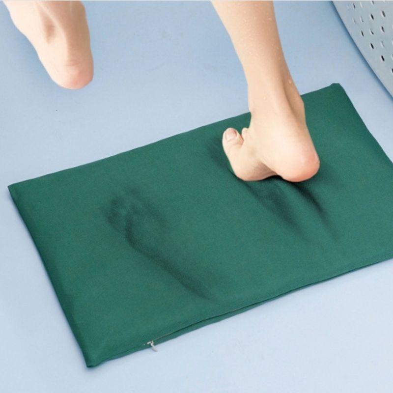 Homlly Soft Diatomite Bath Floor Washable Cover (Plain) (X2PCS)