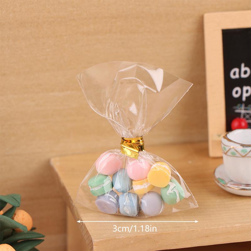 

1:12 миниатюрных кукольных десертов макарон с упаковкой, модель еды, детские игрушки для ролевых игр, аксессуары для кукольного дома