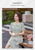 Elegant Summer Floral Two-Piece Dress for Women - Short Sleeve Skirt for Young, Middle-Aged, and Elderly Mothers
