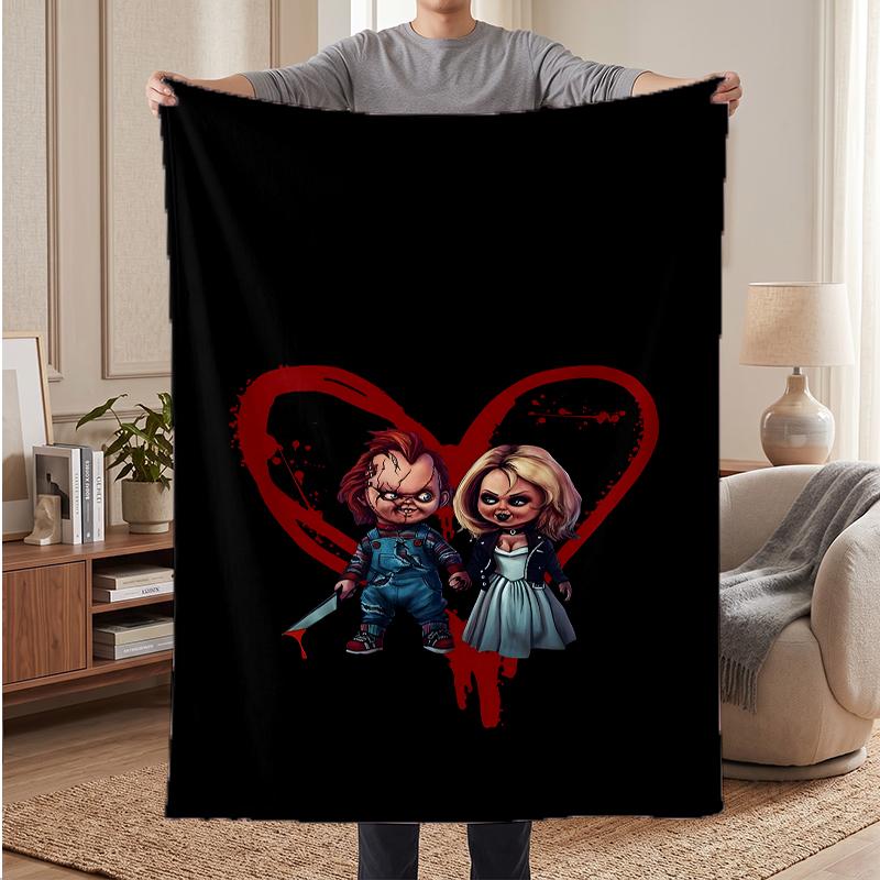 Chucky Soft Warm Flannel Blankets Comfortable Blanket for Home Decoration Gifting