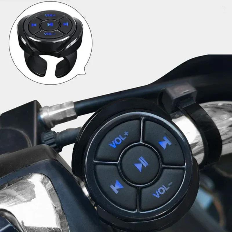 Car Wireless Smart Remote Steering Wheel Control Buttons Media Bluetooth 5.0 For IOS Android Phone Motorcycle MP3 Music Play