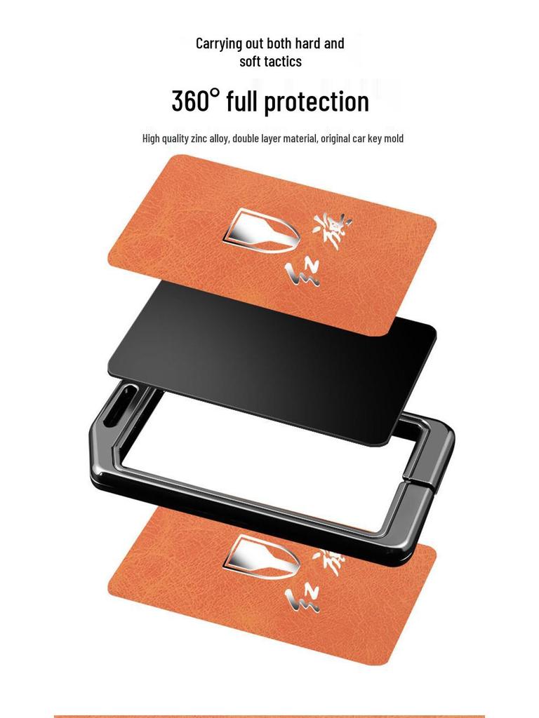 2022 FAW Hongqi HS5/HS7 Key Case: Metal Protective Shell for Men & Women